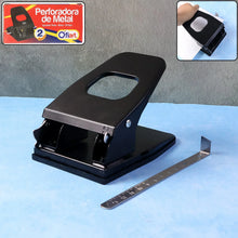 Heavy - Duty Metal 2 - Hole Paper Punch Machine (2 Pc) - justgrabit.in | Just Grab It