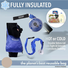 Reusable Insulated Grocery Shopping Cloth Bag Washable and Foldable - Justgrabit Inc.
