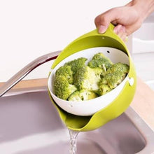 Multi - Functional Washing Fruits and Vegetables Bowl & Strainer with Handle - Justgrabit Inc.