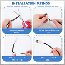 Metallic Cable Protector for Cords & Headphones (Spiral Wrap) - justgrabit.in | Just Grab It