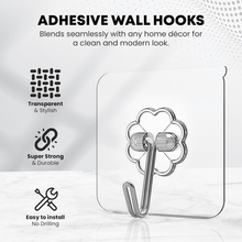 Multipurpose Strong Small Stainless Steel Adhesive Wall Hooks - justgrabit.in | Just Grab It