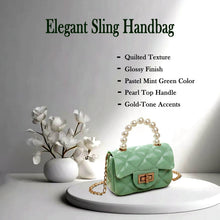 Elegant Quilted Mini Handheld & Sling Fashion Handbag (1 PC) - justgrabit.in | Just Grab It