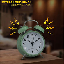 Small Twin - Bell Analog Alarm Clock - (1 Pc) - justgrabit.in | Just Grab It