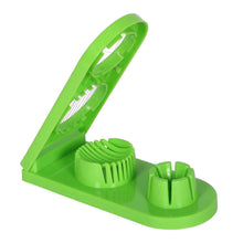 2 in 1 Double Cut Boiled Egg cutter with stainless steel wire for easy slicing of boiled eggs. - Justgrabit Inc.