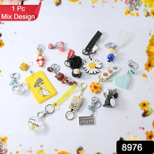 Mix Design & Size Keychain - Durable & Stylish Accessory (1 Pc / Mix Color) - Justgrabit Inc.