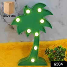 LED Night Light Coconut Tree Light Romantic Table Lamp (1 Pc / Battery Not Included) - justgrabit.in | Just Grab It