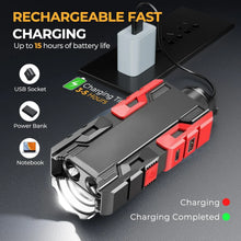 Rechargeable Mini LED Flashlight with Power Bank, 3 Modes (1 Pc) - Justgrabit Inc.