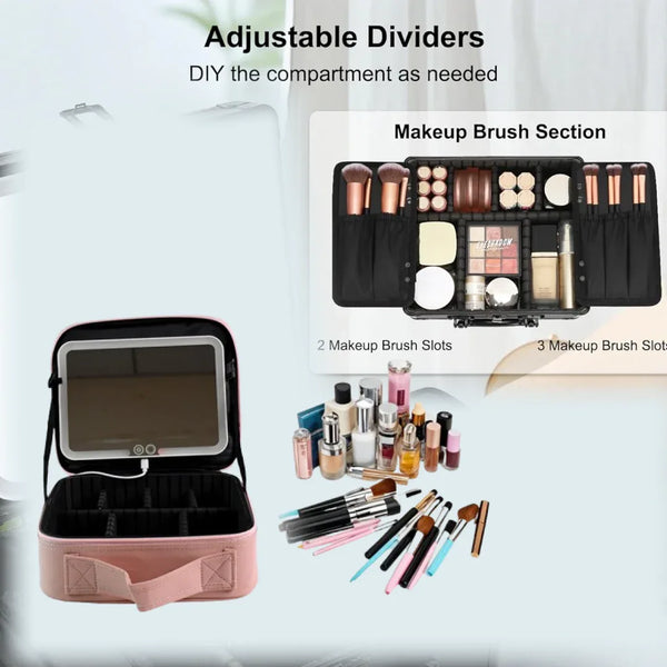 Premium LED Light Makeup Organizer Box (1 Pc / Mix Color) - Justgrabit Inc.