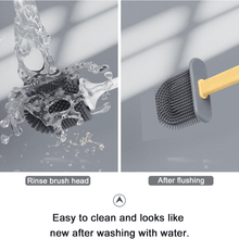 Silicone Toilet Brush with Holder (Without Box) - justgrabit.in | Just Grab It