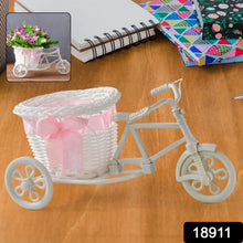 Plastic Cycle Flower Vases For Home Decor; Bicycle Flower Pot Stand (1 Pc) - Justgrabit Inc.