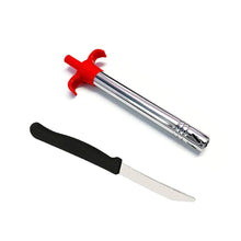 Stainless Steel Electronic Gas Lighter and Knife (2 in 1) - Justgrabit Inc.