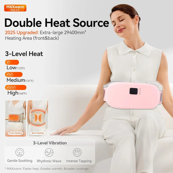 Rechargeable Smart Warm Palace Belt, Period Massager (1 Pc) - justgrabit.in | Just Grab It