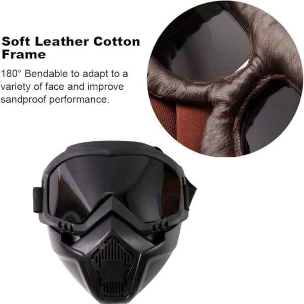Motorcycle Goggles Off - Road Helmet Goggles Windproof Glasses Goggles Mask (1 Pc) - justgrabit.in | Just Grab It