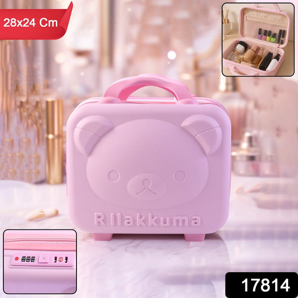 3 - Digit Number Lock Kids Bear - Shaped Hard Shell Storage Carry Case with Handle - justgrabit.in | Just Grab It