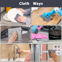 Double - Sided Microfiber Cloth & Stainless Steel Scrubber – Non - Scratch Wire (1 Pc, 20x20 cm) - Justgrabit Inc.