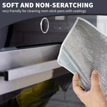 Double - Sided Microfiber Cloth & Stainless Steel Scrubber – Non - Scratch Wire (1 Pc, 20x20 cm) - Justgrabit Inc.