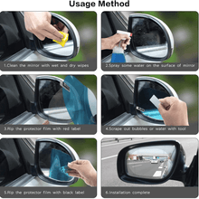 Anti - Fog & Anti - Scratch Rearview Mirror Film – HD Protective Sticker (1 Pc) - justgrabit.in | Just Grab It