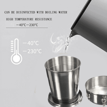 2 in 1 Camping Folding Cup with Keychain (1 Pc) - justgrabit.in | Just Grab It
