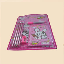 Kids' Stationery Kit: Wooden Pencils, Sharpener, Eraser, Diary (8 Pc Set) - Justgrabit Inc.
