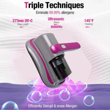 Powerful Suction Portable Handheld Vacuum Cleaner - Low Noise Vacuum Cleaner for Bed - Cordless Vacuum Cleaner for Car Seat Crevices Pillows, Mattresses, Sofas Wireless Anti Dust and Mite Cleaner - Justgrabit Inc.