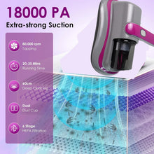Powerful Suction Portable Handheld Vacuum Cleaner - Low Noise Vacuum Cleaner for Bed - Cordless Vacuum Cleaner for Car Seat Crevices Pillows, Mattresses, Sofas Wireless Anti Dust and Mite Cleaner - Justgrabit Inc.