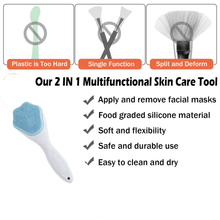 Silicone Face Scrubber Exfoliating Brush, Manual Handheld Facial Cleansing (1 Pc) - justgrabit.in | Just Grab It