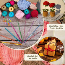 Aluminium Multicolor Knitting Needles, Crochet Kit (12 Pcs Set) - justgrabit.in | Just Grab It