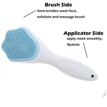 Silicone Face Scrubber Exfoliating Brush, Manual Handheld Facial Cleansing (1 Pc) - justgrabit.in | Just Grab It
