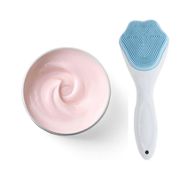 Silicone Face Scrubber Exfoliating Brush, Manual Handheld Facial Cleansing (1 Pc) - justgrabit.in | Just Grab It