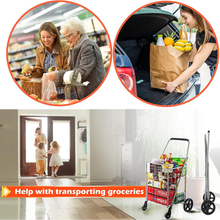 Foldable Shopping Trolley with Wheels ( MOQ : - 2 Pc) - justgrabit.in | Just Grab It