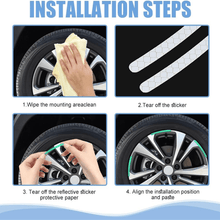 Car Wheel Hub Reflective Car Stickers, Night Warning (20 Pcs Set/ Multicolored) - justgrabit.in | Just Grab It