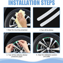 Car Wheel Hub Reflective Car Stickers, Night Warning Stickers (20 Pcs Set/ Multicolored) - justgrabit.in | Just Grab It