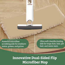 Portable Self - Squeeze Short Mop, Mini Hand Wash - Free Strong Absorbent Mop with 1 Cotton Head, Cleaning Sponge For Bathroom Kitchens Table - Justgrabit Inc.