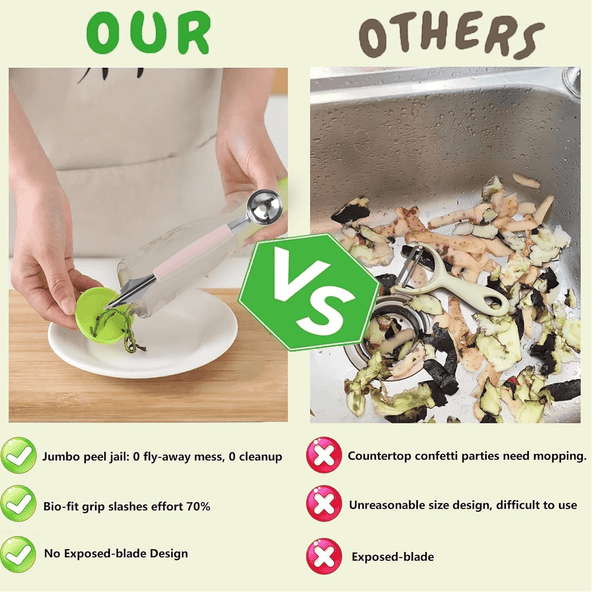 Multifunctional Fruit scooper & peeler Garnish Kit - justgrabit.in | Just Grab It