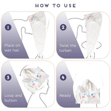 Premium Soft Microfiber Hair Drying Towel Wrap with Button (1 Pc) - Justgrabit Inc.