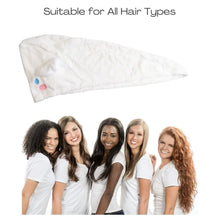 Premium Soft Microfiber Hair Drying Towel Wrap with Button (1 Pc) - Justgrabit Inc.
