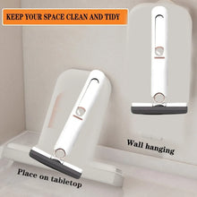 Portable Self - Squeeze Short Mop, Mini Hand Wash - Free Strong Absorbent Mop with 1 Cotton Head, Cleaning Sponge For Bathroom Kitchens Table - Justgrabit Inc.