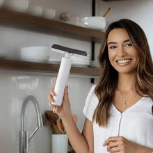 Portable Self - Squeeze Short Mop, Mini Hand Wash - Free Strong Absorbent Mop with 1 Cotton Head, Cleaning Sponge For Bathroom Kitchens Table - Justgrabit Inc.