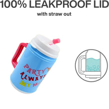 Insulated Mug with Lid Handle Flexible Straw with Cap (709 ML) - Justgrabit Inc.