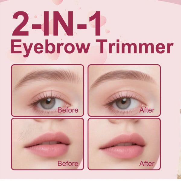 Mini Electric Eyebrow & Facial Hair Trimmer - (Set) - justgrabit.in | Just Grab It