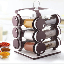 Spice jar Set - Food Grade Plastic 12pcs Spice jar (Brown Box) - Justgrabit Inc.