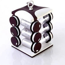 Spice jar Set - Food Grade Plastic 12pcs Spice jar (Brown Box) - Justgrabit Inc.