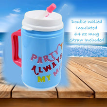 Insulated Mug with Lid Handle Flexible Straw with Cap (709 ML) - Justgrabit Inc.
