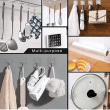 Heavy Duty Flower Adhesive Wall Hooks - (10 Pc / Set) - justgrabit.in | Just Grab It