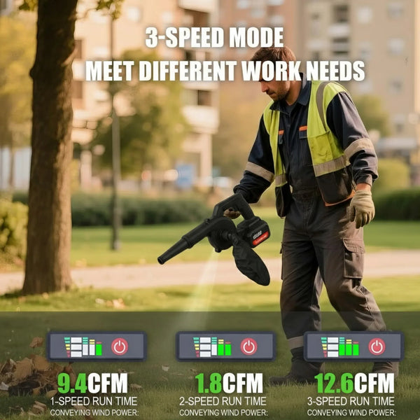 Multi - Purpose Home and Garden Air Blower Kit with Collection Bag for Easy Cleaning - Justgrabit Inc.