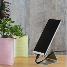 Stainless Steel Universal Mobile & Tablet Stand Holder - (1 Pc) - justgrabit.in | Just Grab It