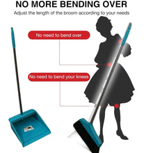 Long Handle Dustpan and Brush 2 Piece Set for Sweeping Cleaning Home Office, Supdi - justgrabit.in | Just Grab It