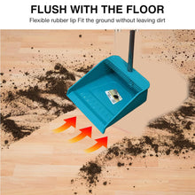 Long Handle Dustpan and Brush 2 Piece Set for Sweeping Cleaning Home Office, Supdi - justgrabit.in | Just Grab It