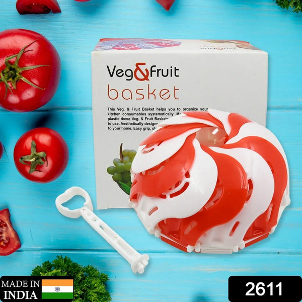Folding Fruit Basket with Hanging Stand – Lotus Shape Tray for Fruits & Vegetables (1 Pc) - Justgrabit Inc.