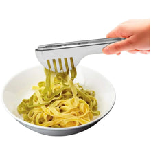 Stainless Steel Multipurpose Serving Tong – 2 - in - 1 Pasta & Salad Tong (1 Pc) - Justgrabit Inc.